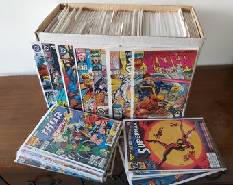 Comic Book Gifts - Bundle of 5 High Grade Marvel & DC Vintage Comics from the 80's/90's/00's - Spider-Man, Hulk, X-Men, Batman, Superman etc