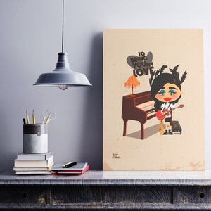 Illustration by PJ Harvey for home decoration, Glicée printing. image 3