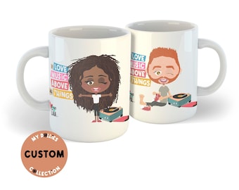 Personalized mug, Ideal couples gift, Love Collection