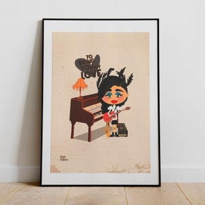 Illustration by PJ Harvey for home decoration, Glicée printing. image 5