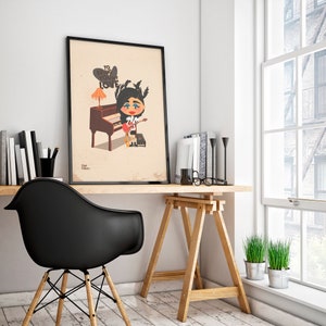 Illustration by PJ Harvey for home decoration, Glicée printing. image 7