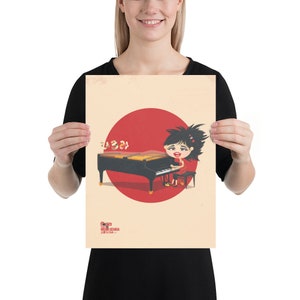 Hiromi Uehara tribute illustration for home decoration, Glicée printing. 30×40 cm