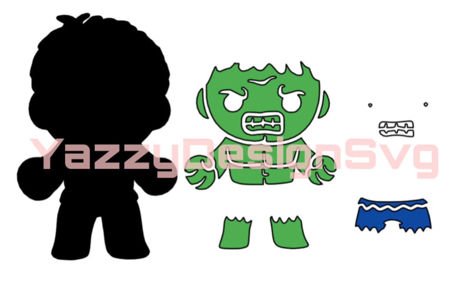Baby Hulk Image. Layered Image NOT A SVG - Etsy UK