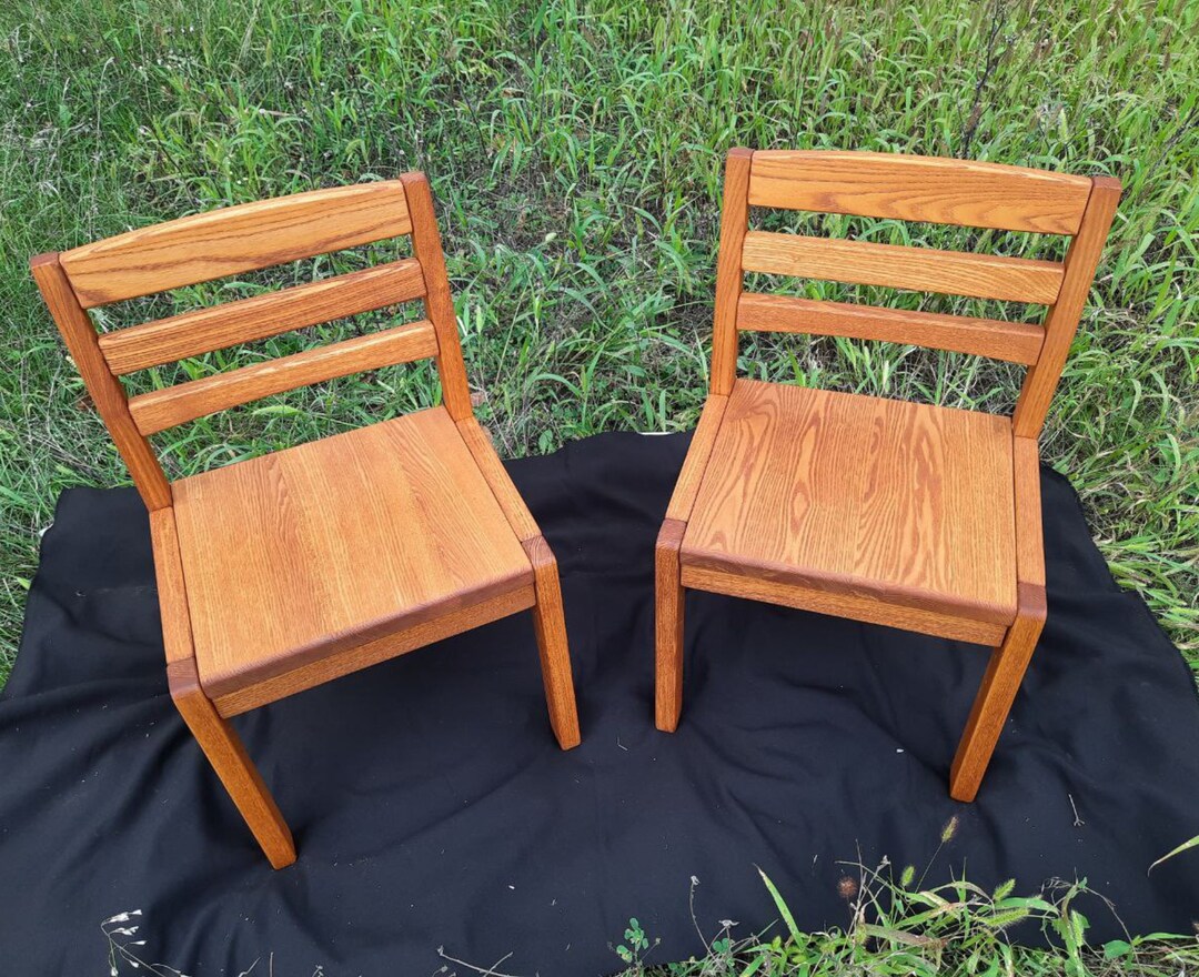 Children Wood Chair Adjustable Height Toddler Chair on 3 Positions