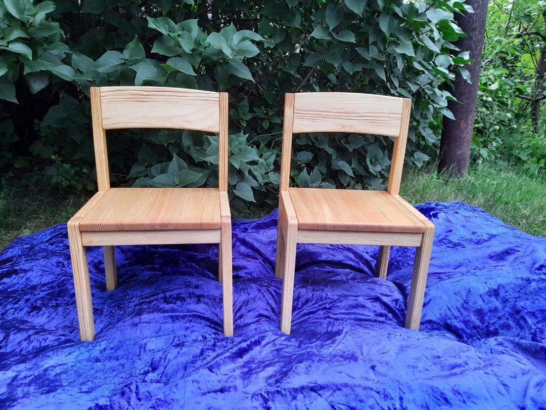 Montessori Chair Child Wood Chair Height Adjustable From 1.5 Etsy