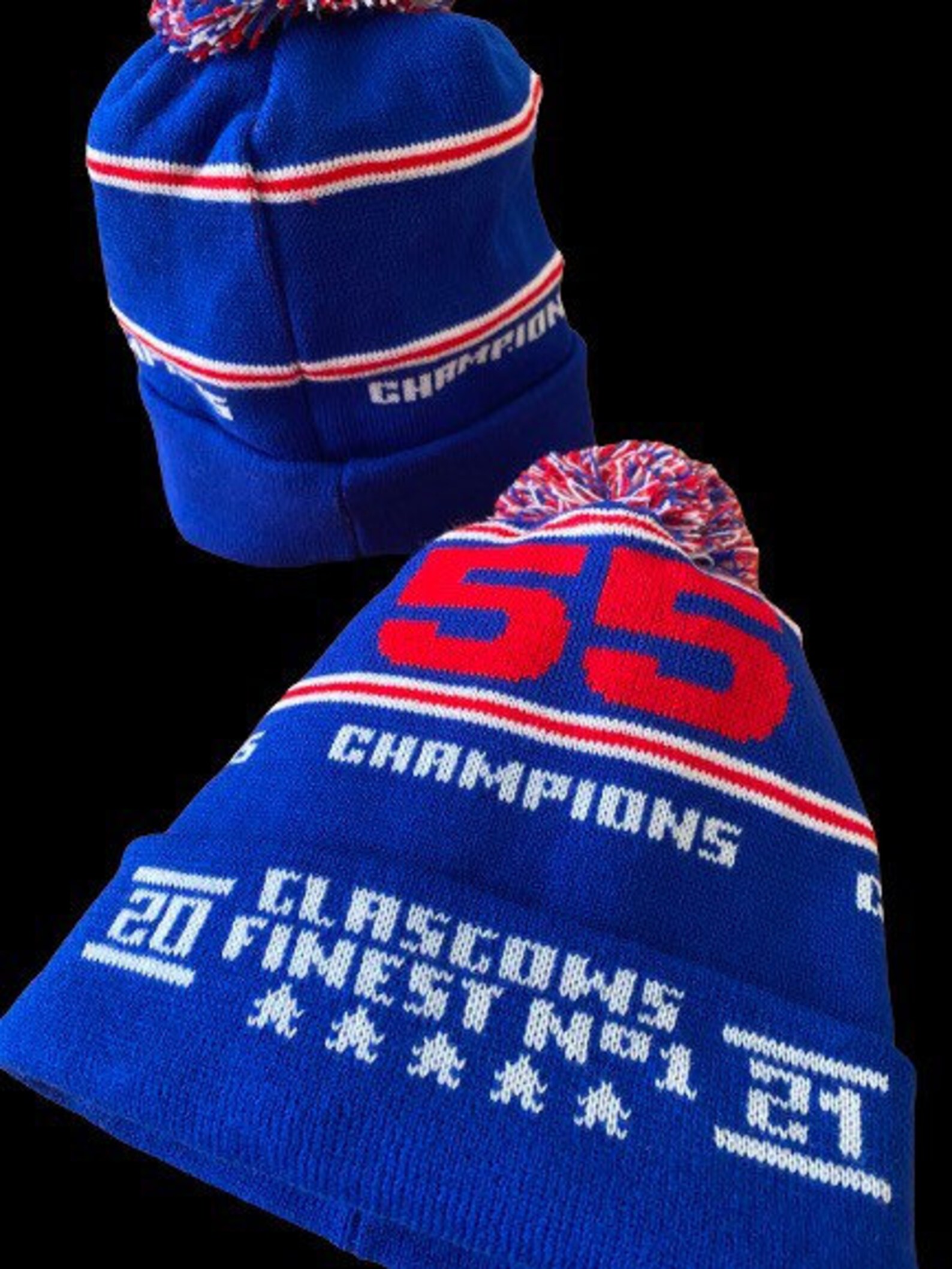 Glasgow Rangers champions 55 bobble hat bobble hats brand new Etsy