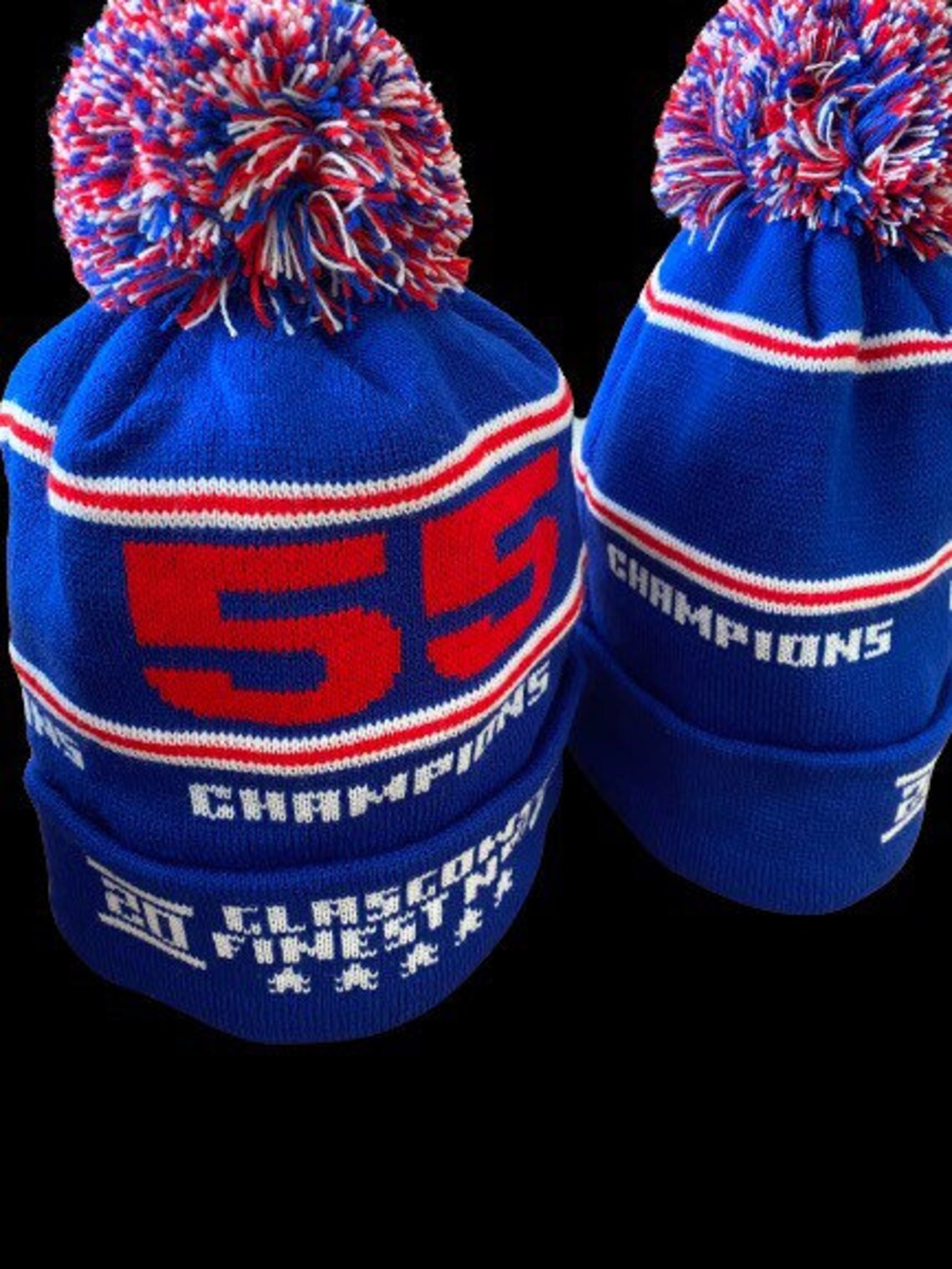 Glasgow Rangers champions 55 bobble hat X2 bobble hats brand Etsy