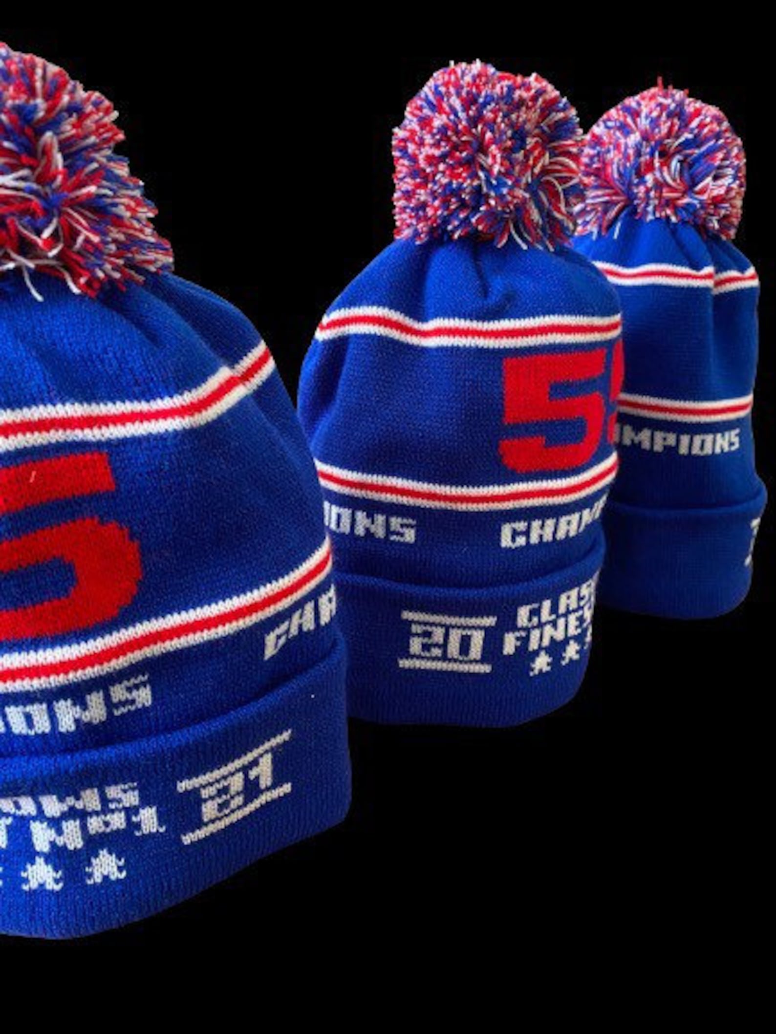 Glasgow Rangers champions 55 bobble hat X2 bobble hats brand Etsy