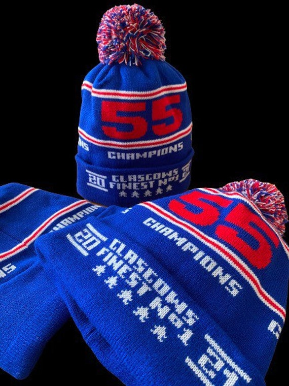 Glasgow Rangers champions 55 bobble hat X2 bobble hats brand Etsy