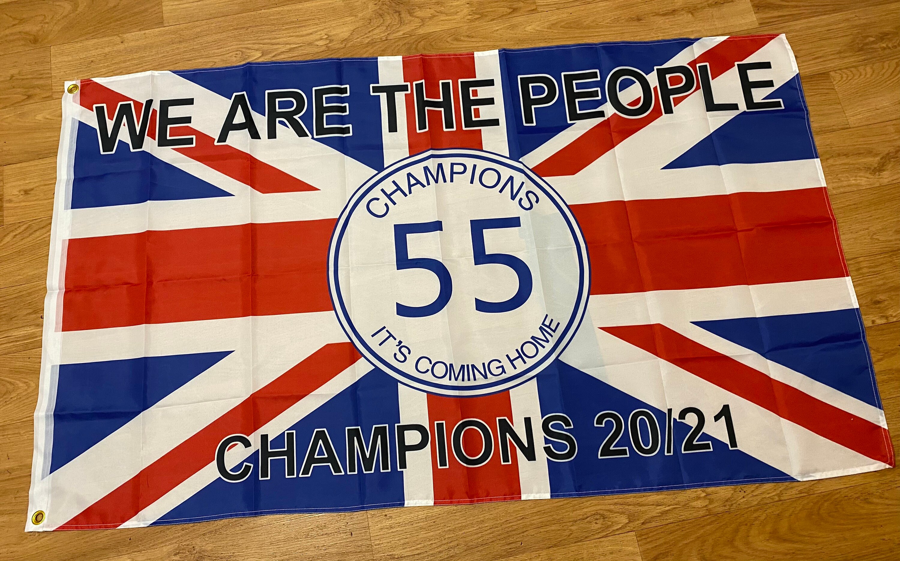Glasgow Rangers champions 55 flag 5ft x 3FT brand new in Etsy