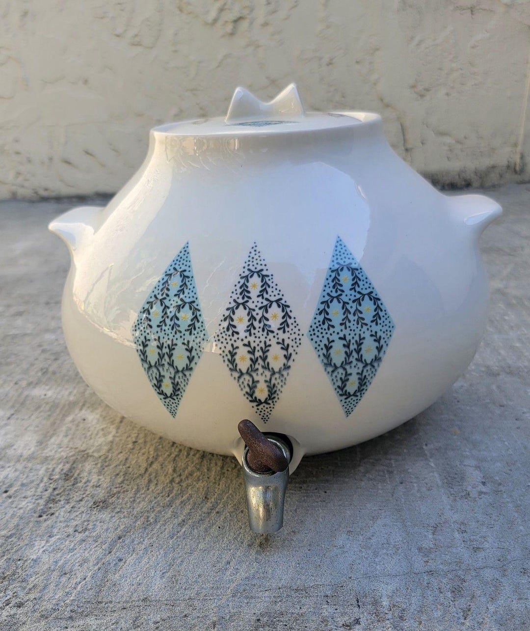 Ben Seibel Indiana Iroquois Blue Diamonds Samovar Mid Century Modern ...