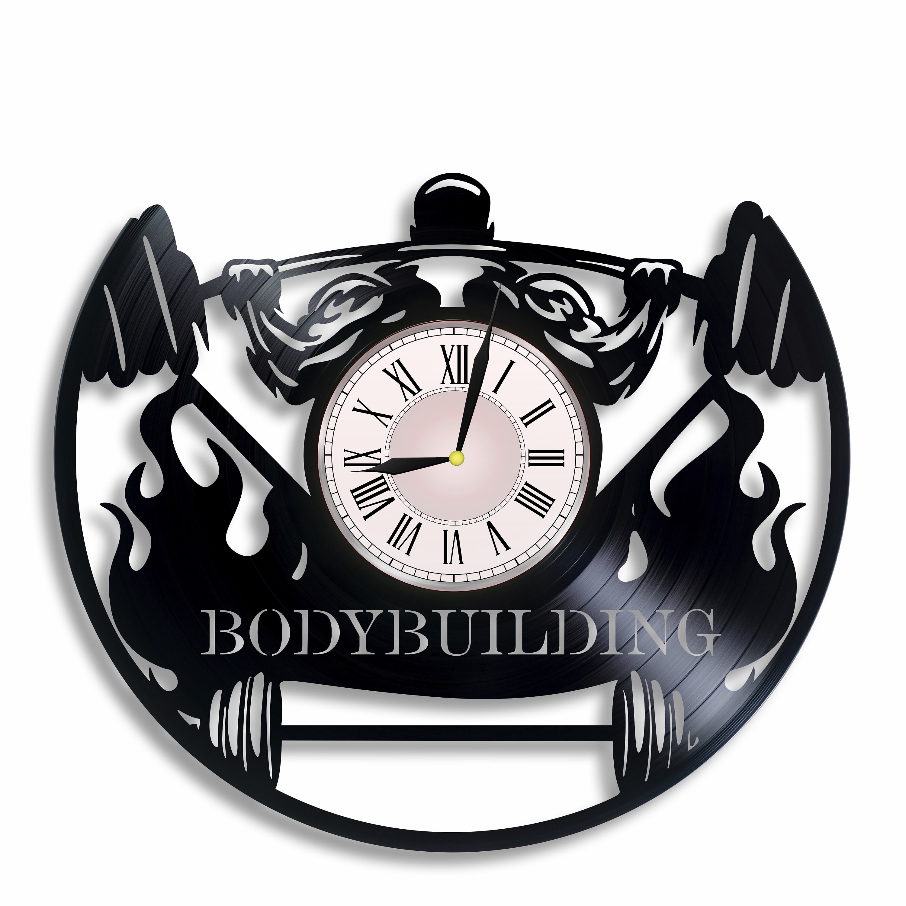 Orologio da parete per bodybuilding decorazione perfetta per la palestra e regalo motivazionale per gli appassionati di fitness e i sollevatori di pesi Etsy Italia