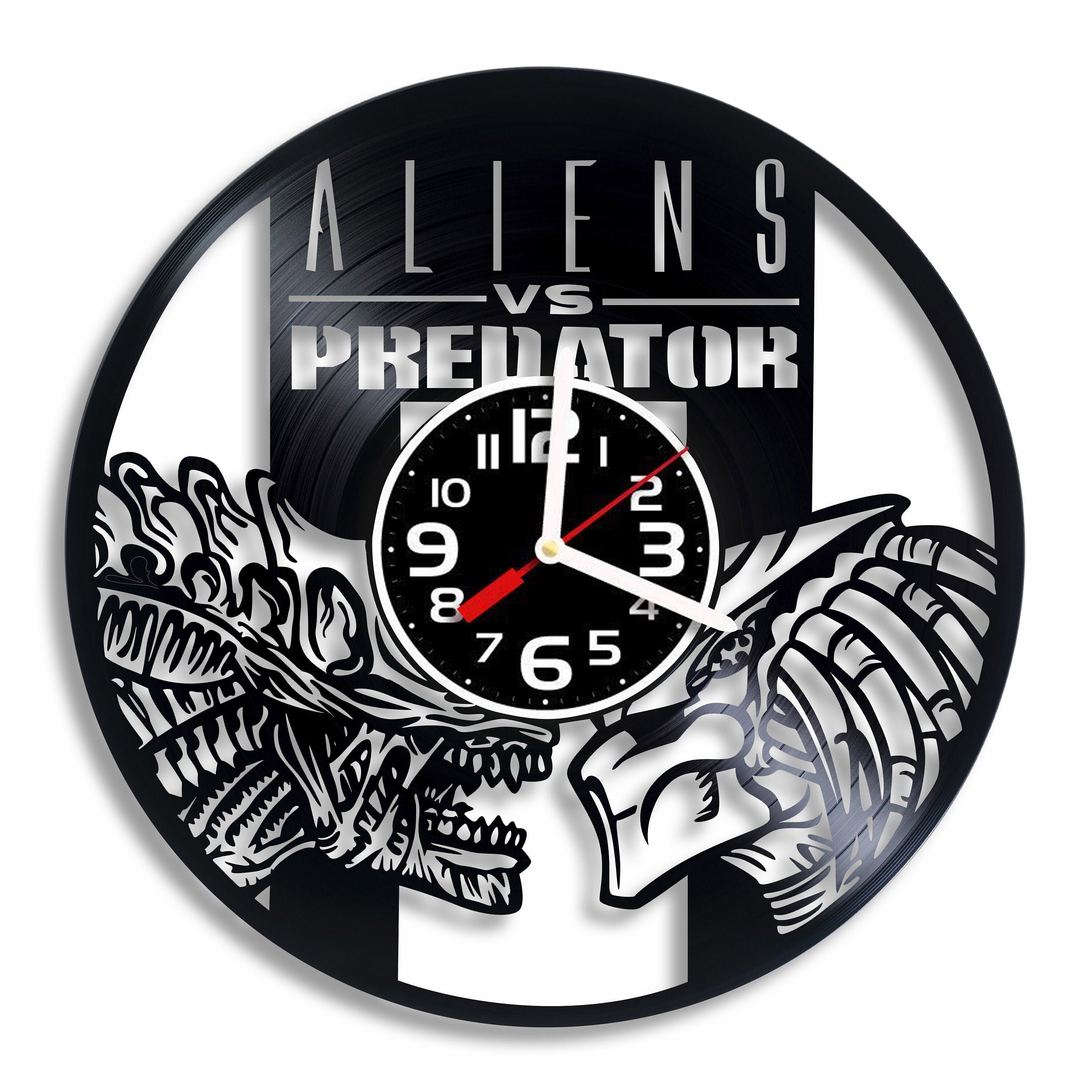 Alien vs predator AVP vinyl wall clock alien vs predator AVP Etsy