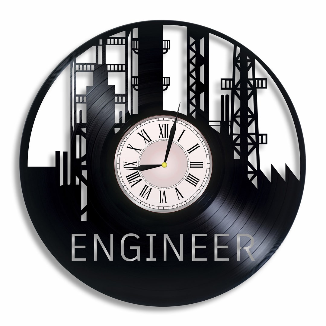 Engineer Profession Vinyl Wall Clock, Engineer Art, Engineer Gift for Any Occasion Etsy