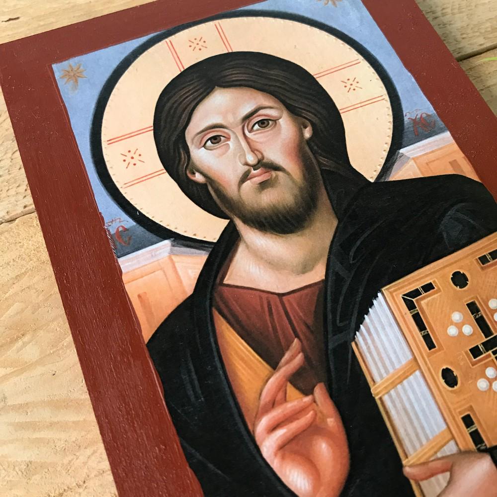 Jesus Christ of Sinai Handmade Wooden Greek Orthodox Icon / Handmade ...