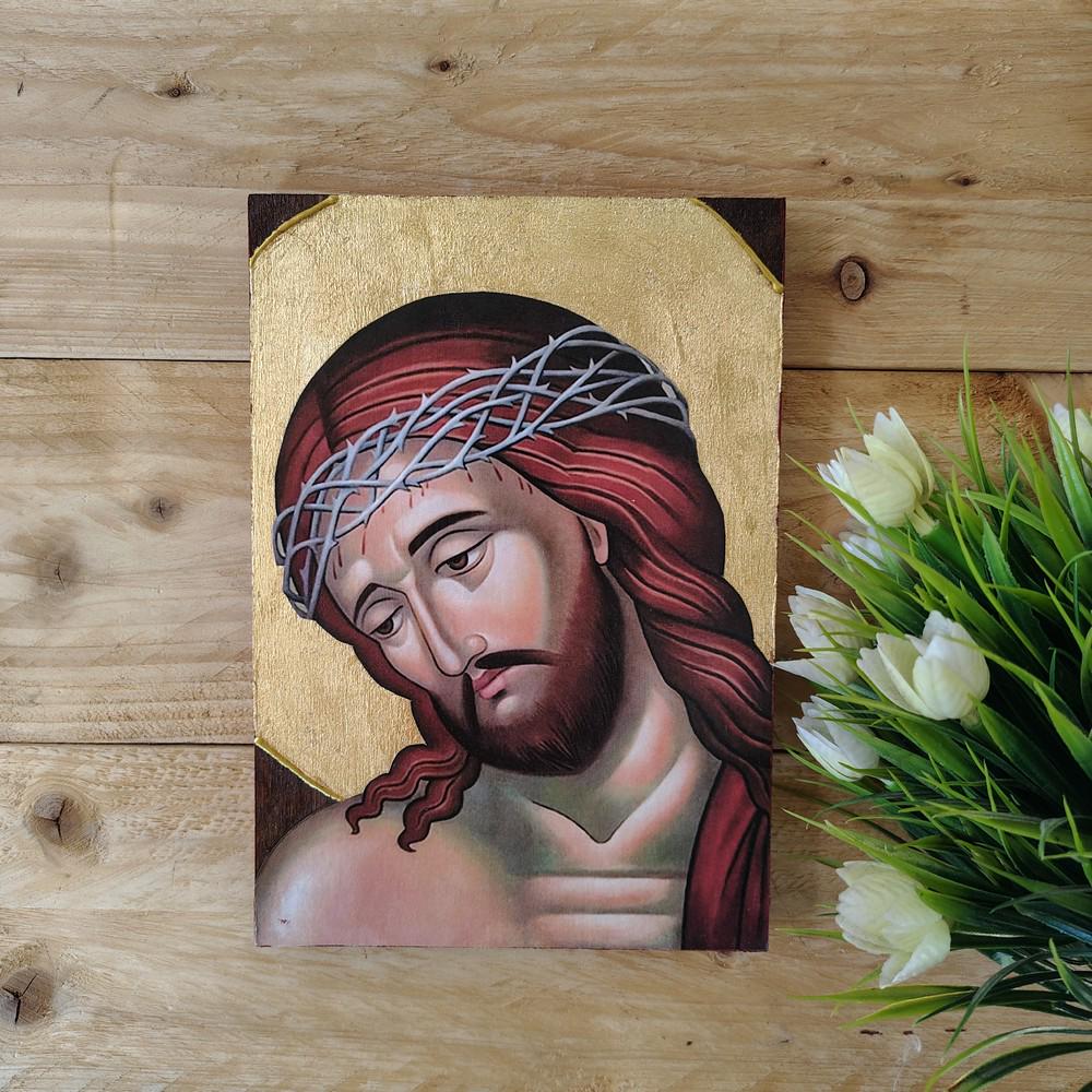 Jesus Christ Nimfios Icon, Handmade Wooden Greek Orthodox Icon ...