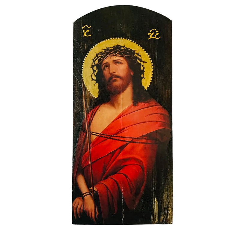 Jesus Christ Nimfios/ Greek Orthodox Icon/ Handmade Wooden Icon - Etsy