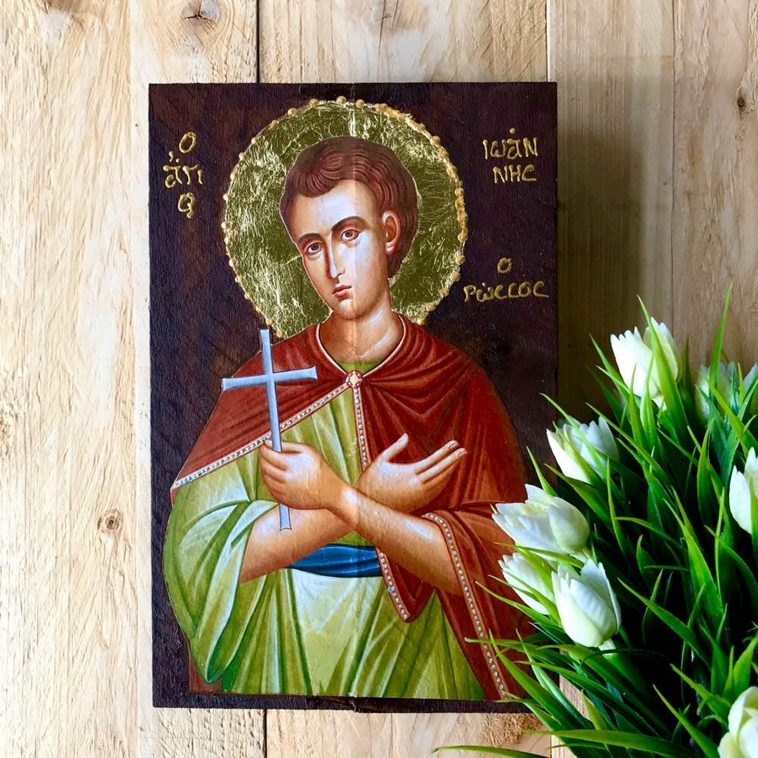 Handmade Wooden Icon of Saint John the Russian – Orthodox Christian Art ...