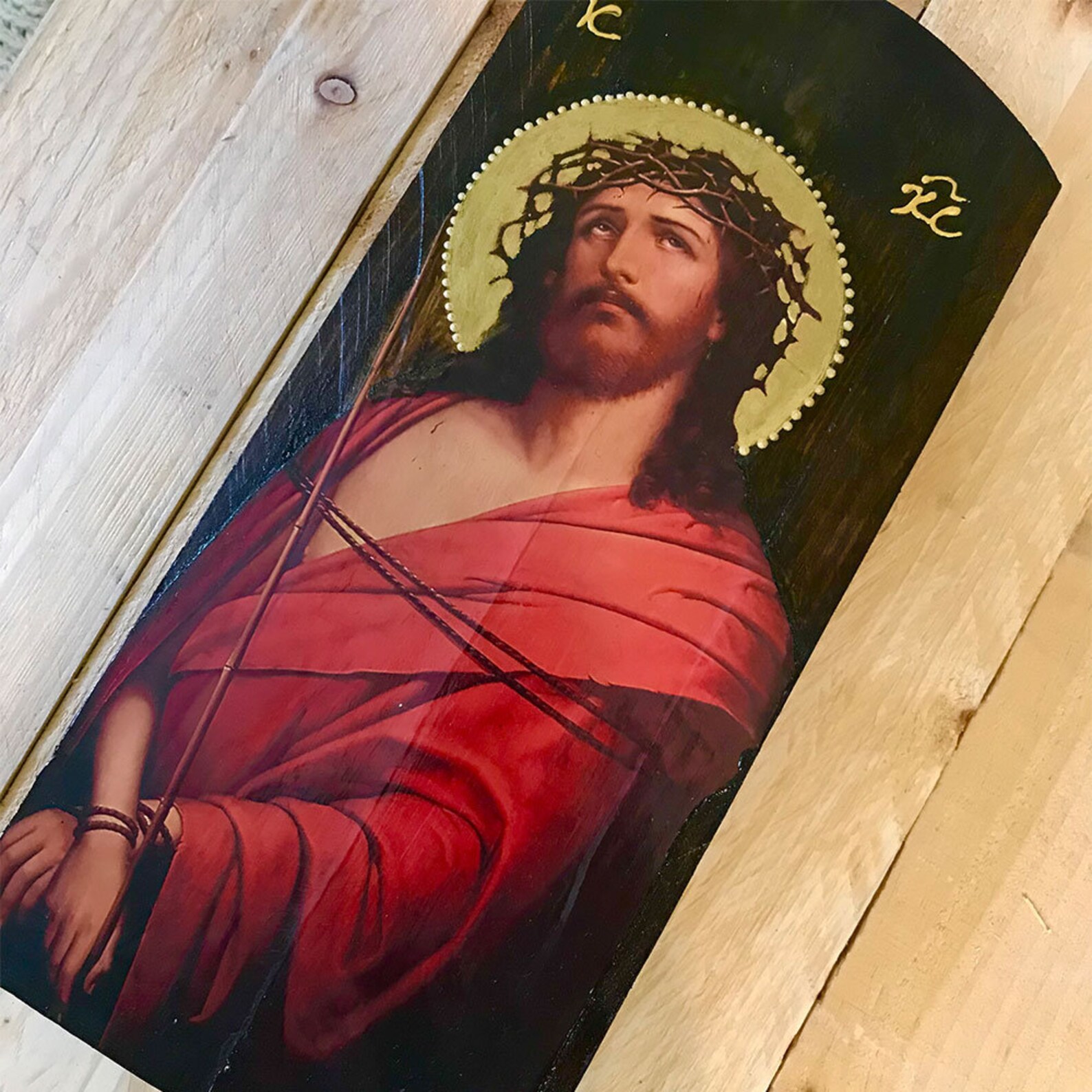 Jesus Christ Nimfios/ Greek Orthodox Icon/ Handmade Wooden Icon - Etsy