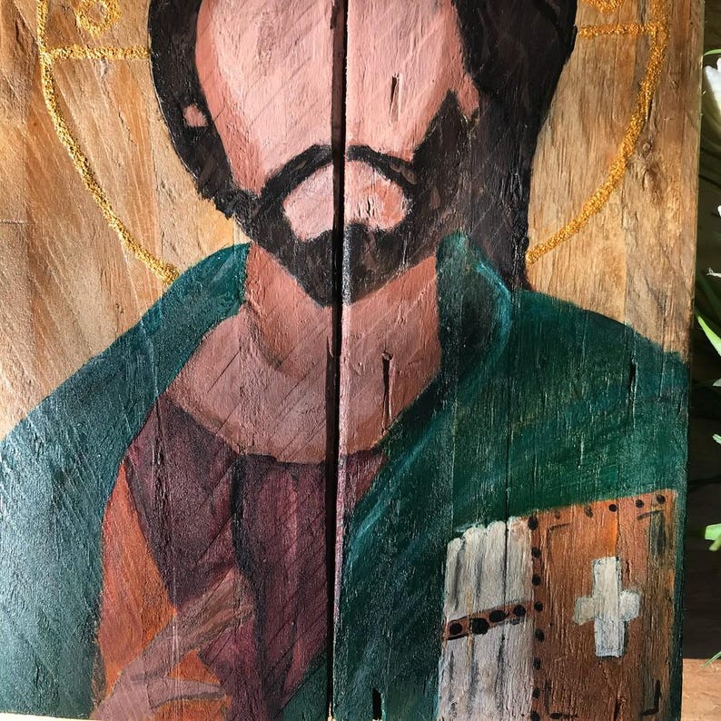 Hand Painted Icon-inspired Christian Wall Art | Orthodox Christian Art ...