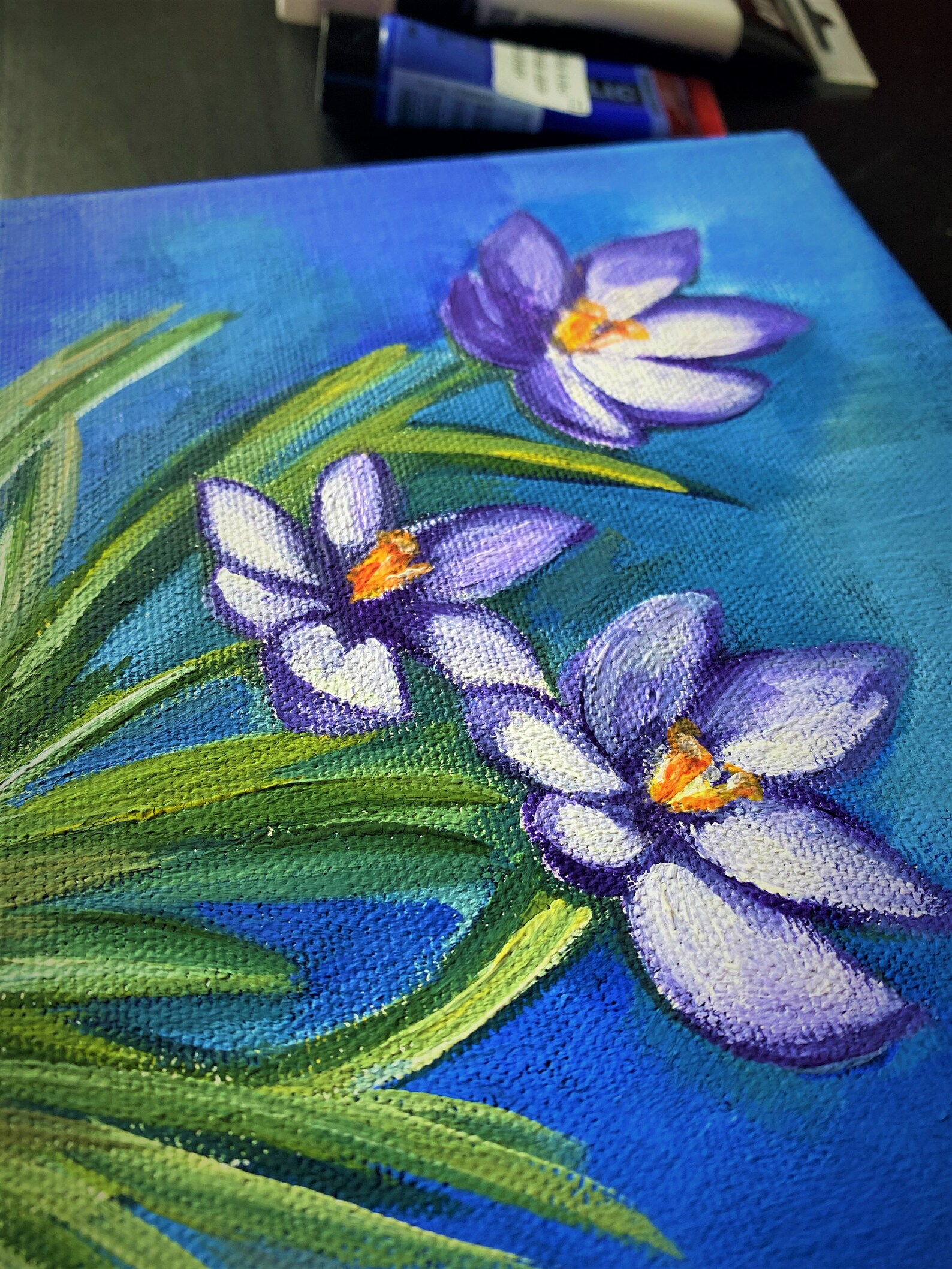 Fiori pittura arte fiori per donna fiori per compleanno | Etsy