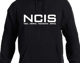 NCIS logo Sweatshirt Tv Show fan Black Hoodie
