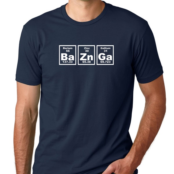 Bazinga Periodic Table Men's T-Shirt, The Big Bang Theory Sheldon Cooper