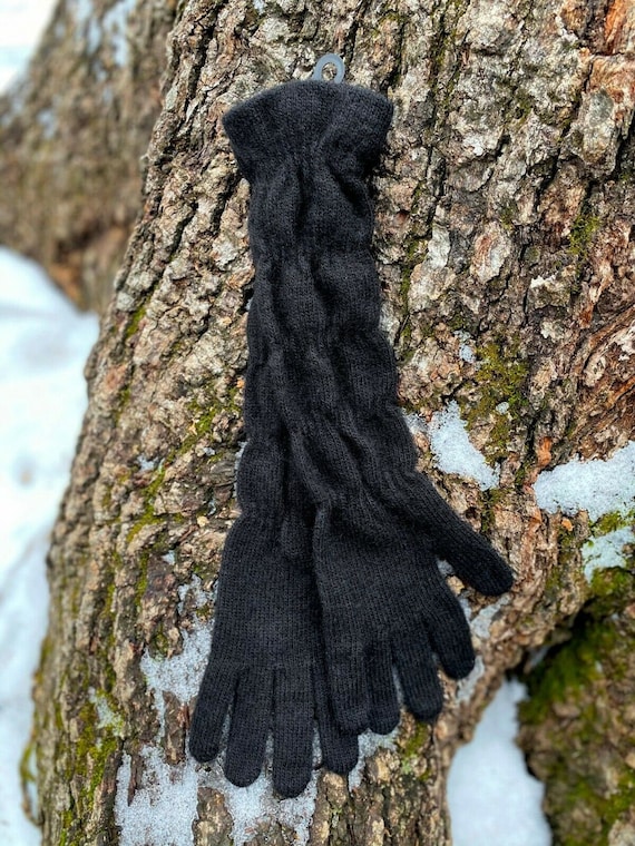Women s Fullfinger Gloves 40 wool Blend Long Cuff Winter GIFT FOR