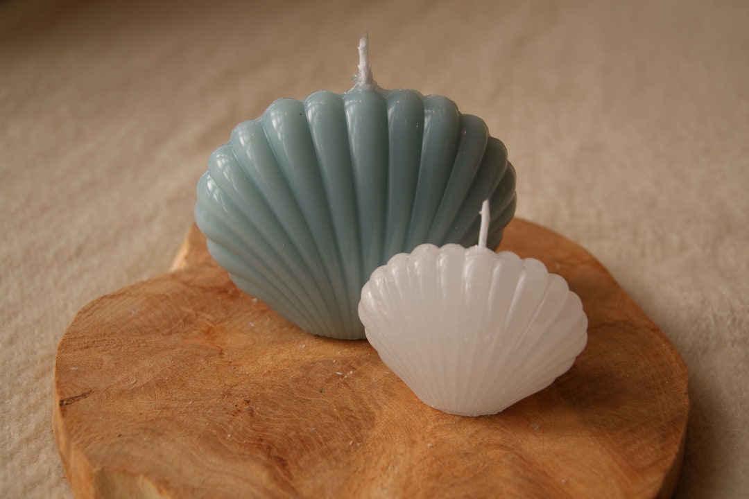 Shell Candle Handmade Candle Room Decor Candle Sea Shell Shaped Candle Etsy.de