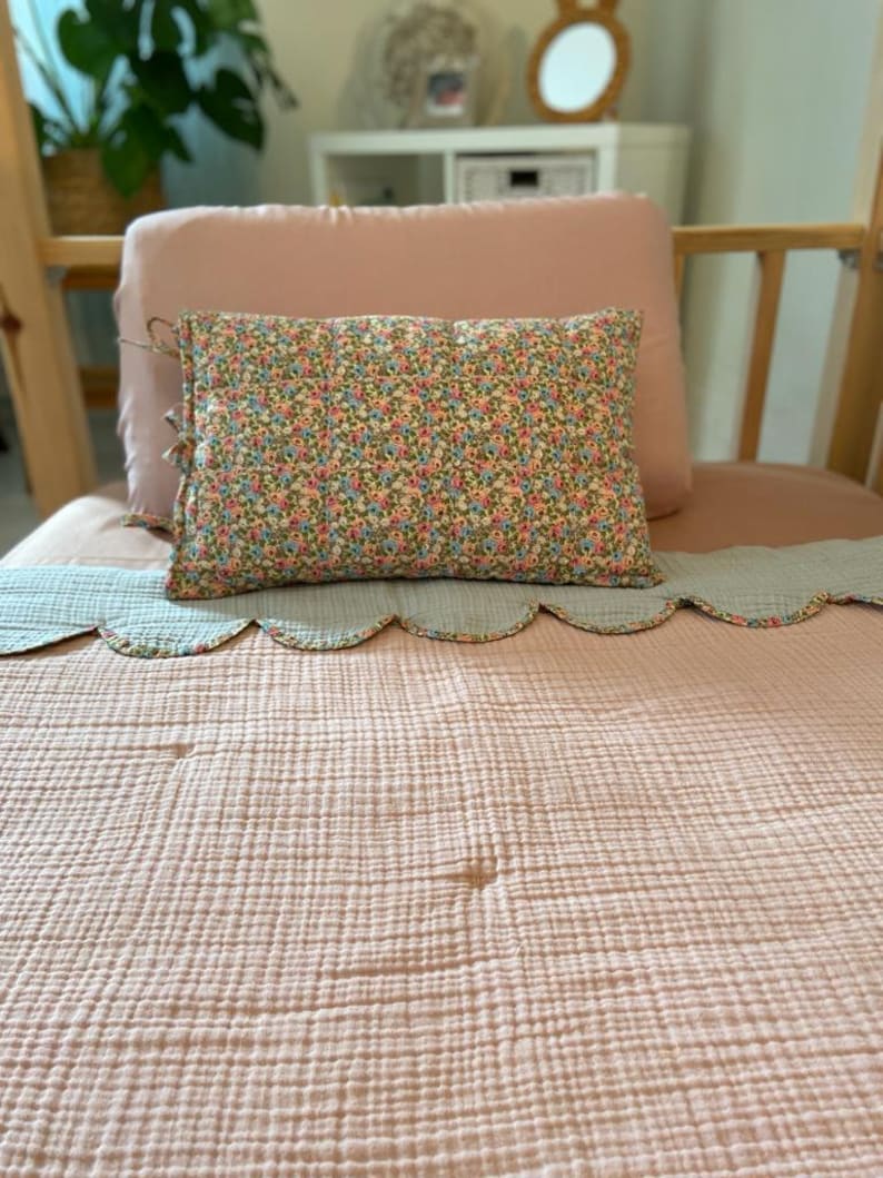 Muslin Floral Scalloped Edge Baby & Toddler Duvet Cover Etsy