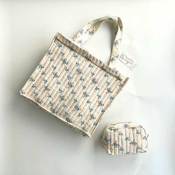 quilted fabric tote bags