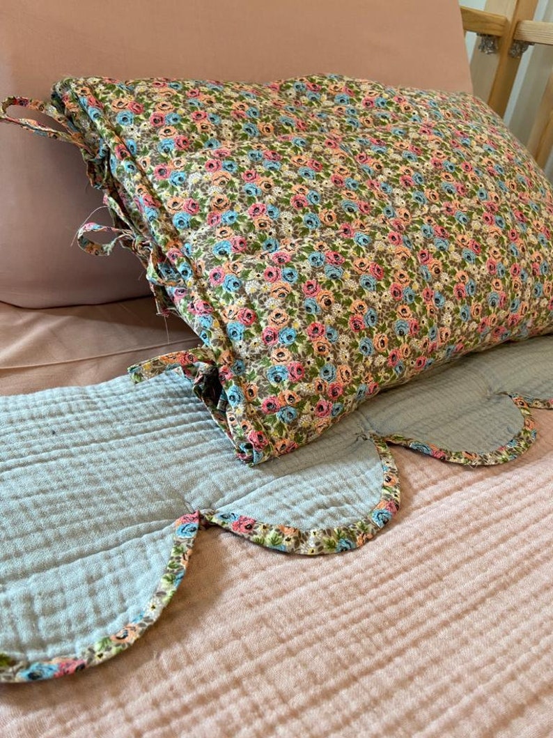 Muslin Floral Scalloped Edge Baby & Toddler Duvet Cover Etsy