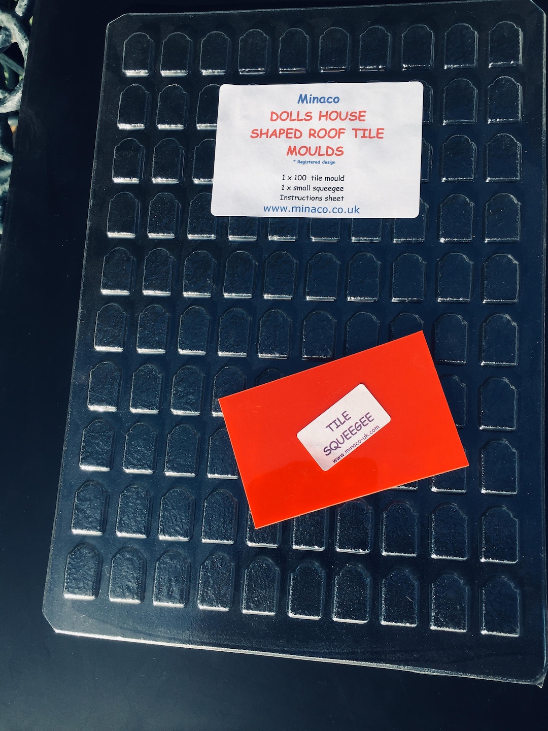 Minaco Shaped Dolls House Roof Tile Mould makes 100 at a Time Etsy UK