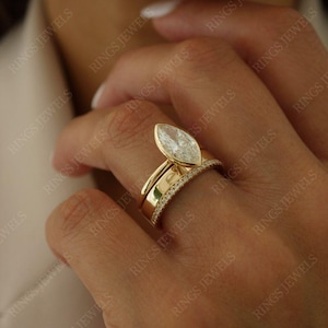 Half Eternity 14k Solid Gold Lab Grown Diamond Wedding Band Moissanite ...