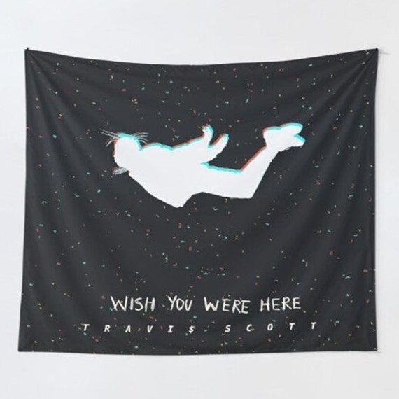 Travis Scott Lyrics Wall Hanging Wish You Were Here Astroworld Wall Tapestry 