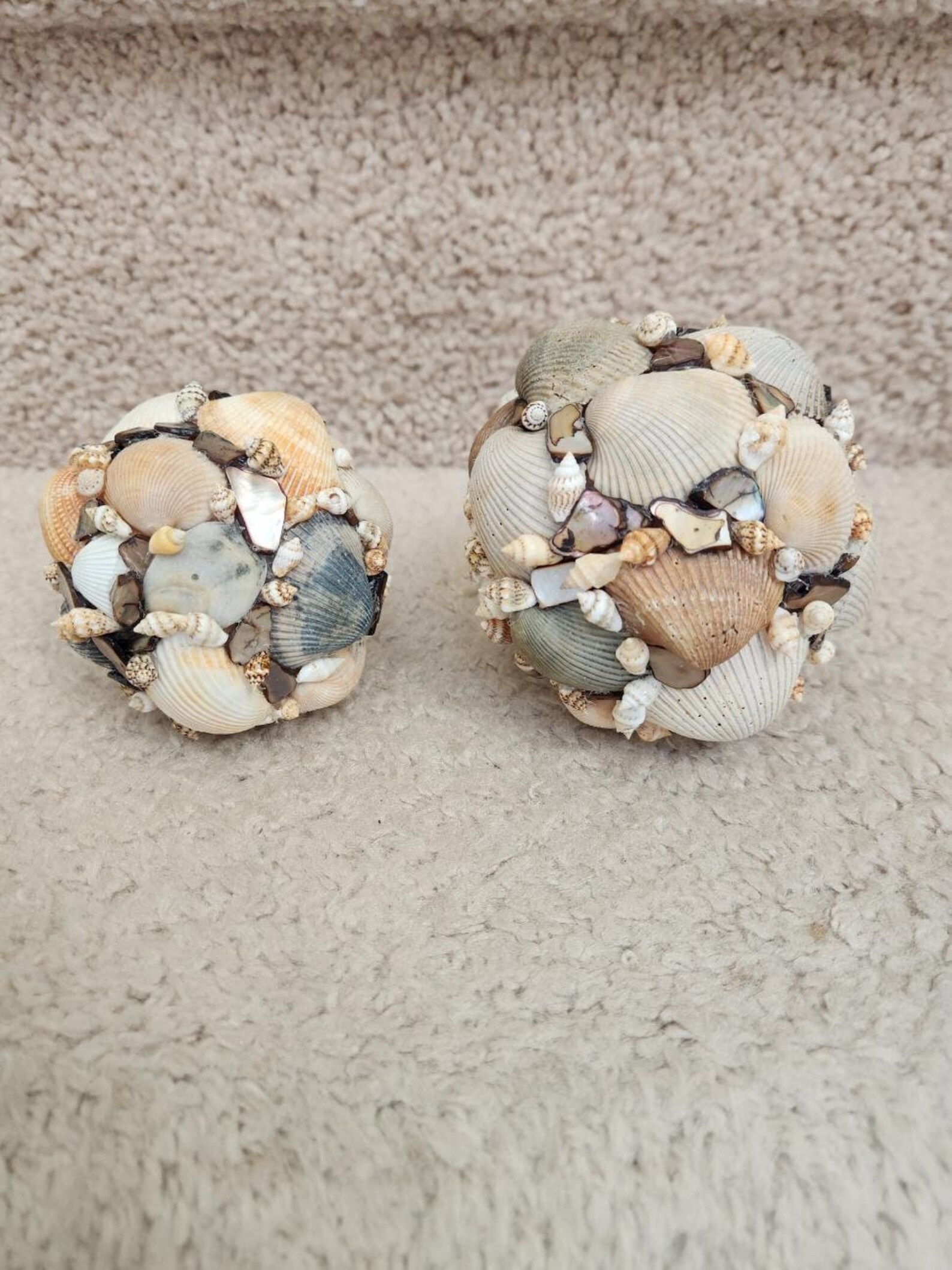 Decorative Sea Shell Ball | Seashell Decor |shell Art | Beach Art ...