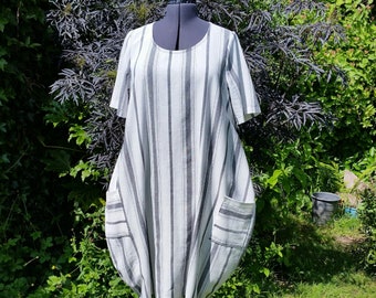 Lagenlook O shaped Dress paper pattern
