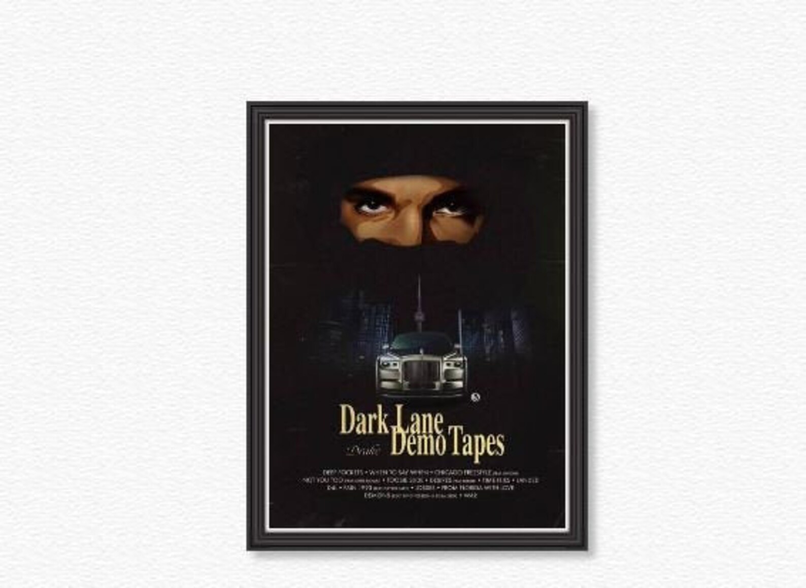 Dark Lane Demo Tapes Drake Album Tracklist Poster Etsy