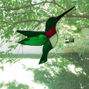 Stained Glass Hummingbird