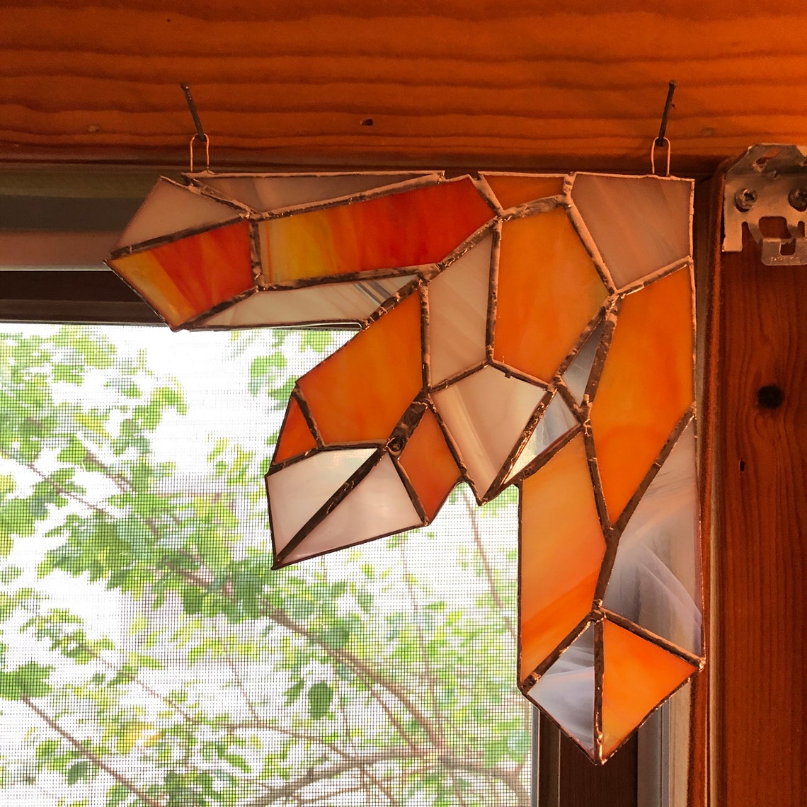 Stained Glass Crystal Corner from a Gloria Anderson Pattern Etsy