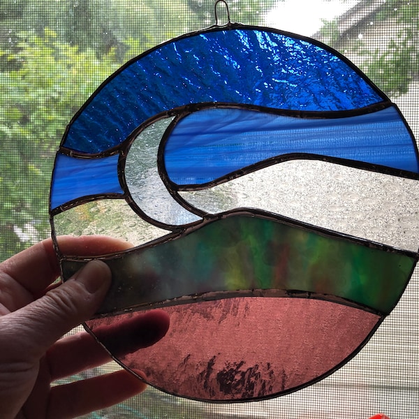 Stained Glass Moon Float