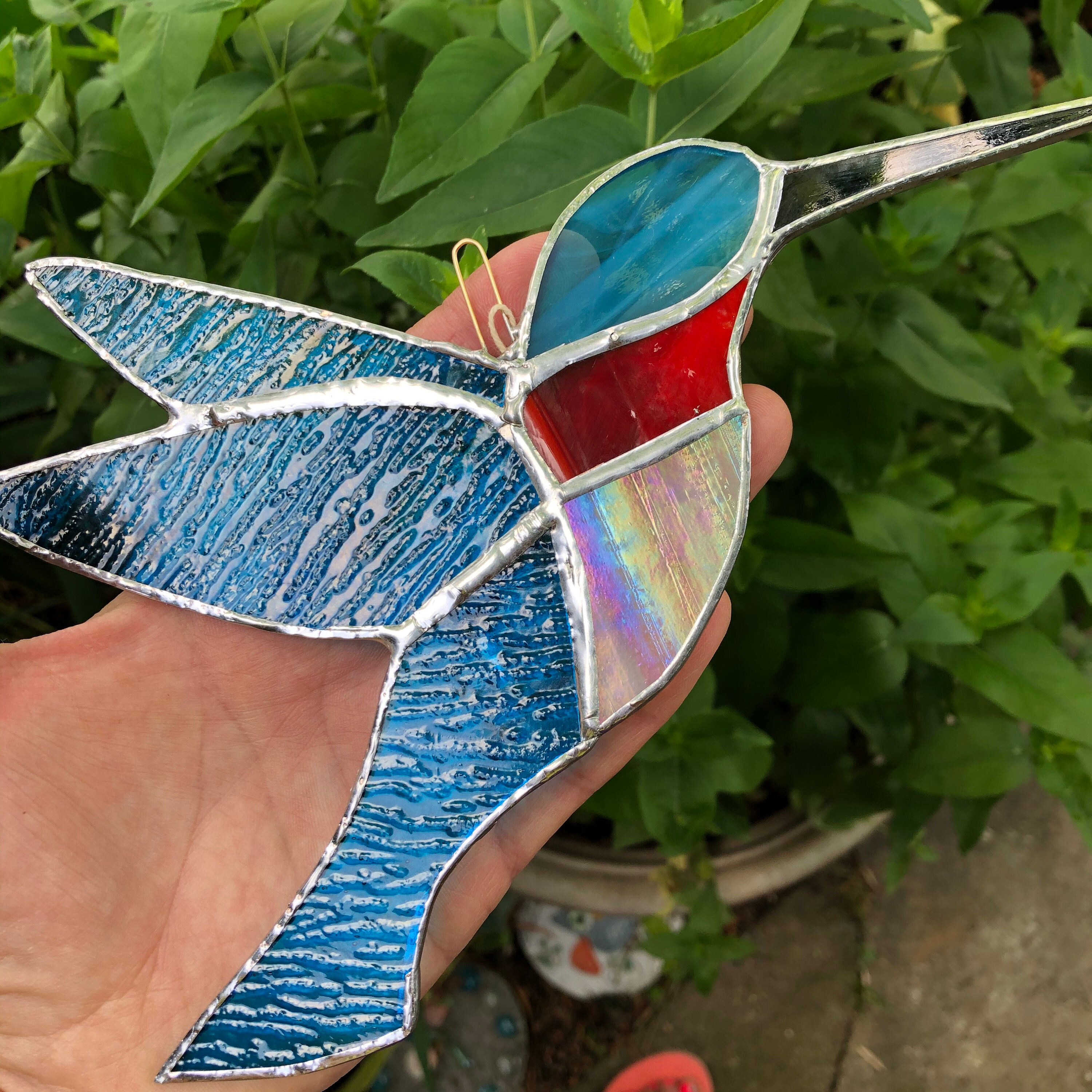 Stained Glass Hummingbird | Etsy