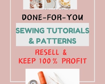 Sewing Enthusiast Collection,  Craft Patterns, DIY Sewing, Pattern Lover, PLR Sewing Patterns for Resell, printable sewing pattern,