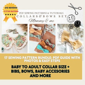 17 Baby Sewing Patterns Bundle – Beginner Friendly, Easy PDF Patterns for Baby Clothes & Accessories, Instant Digital Download
