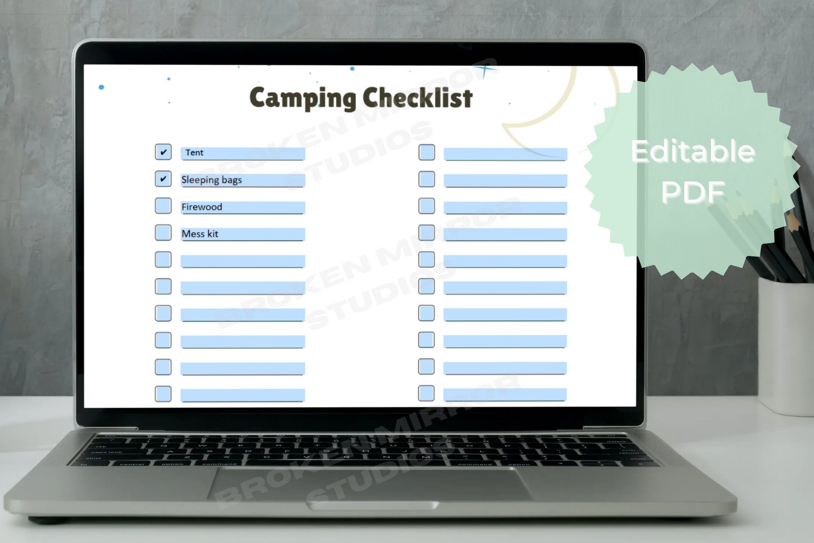Camping Checklist Camping Planner Kids Camp Family | Etsy
