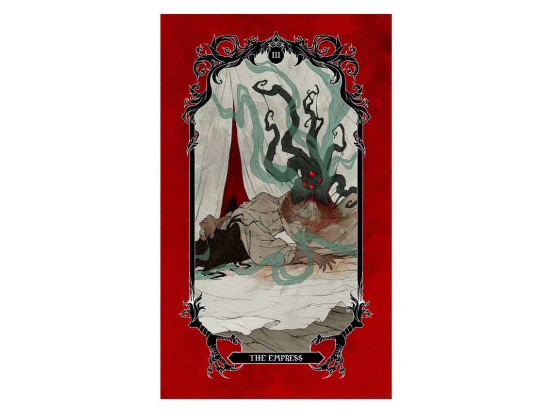 Horror Tarot Deck and Guidebook 78 Cards Available 9th Etsy