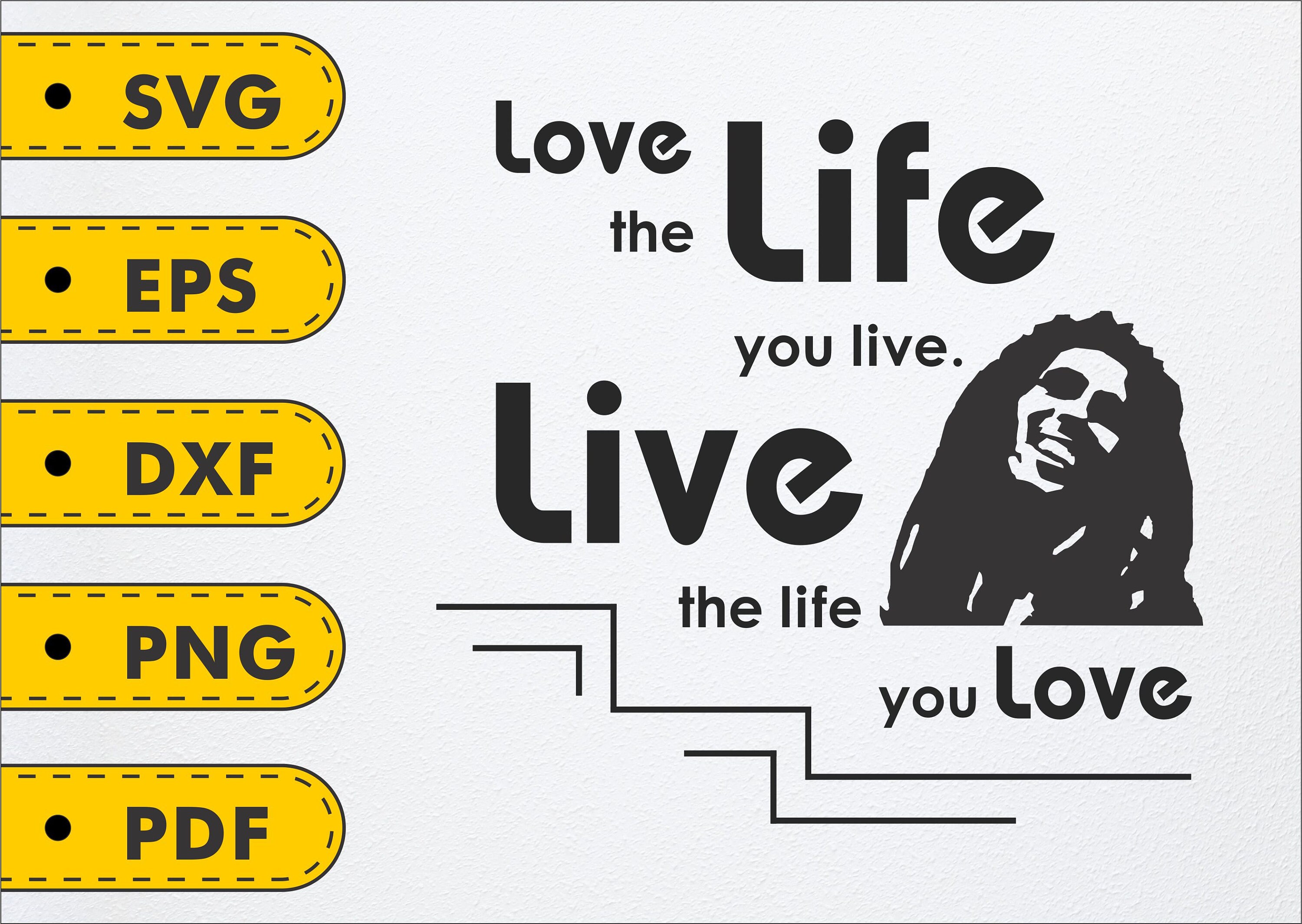 Bob Marley Quote Love The Life You Live Live The Life You Etsy