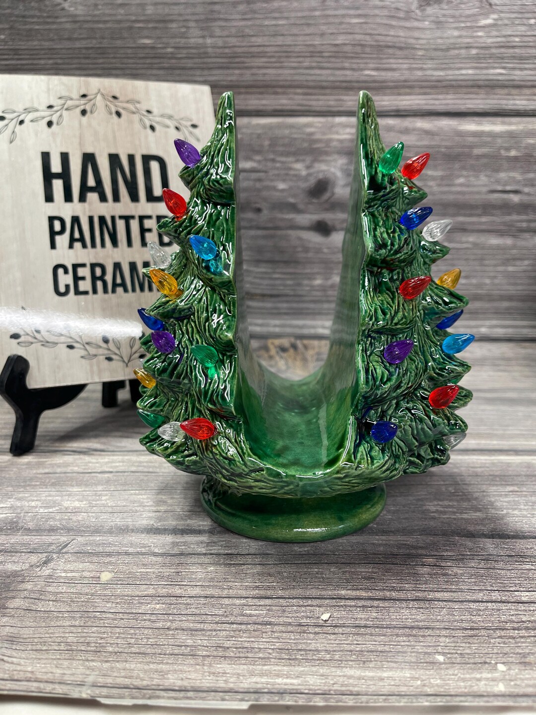 Six WMG Rare 2006 Whimsical Hand Painted Light Up Christmas Candies