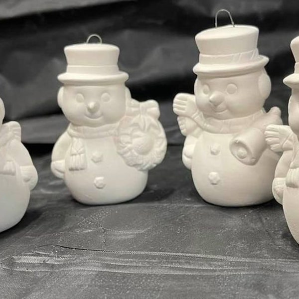 Ceramic Snowman Etsy