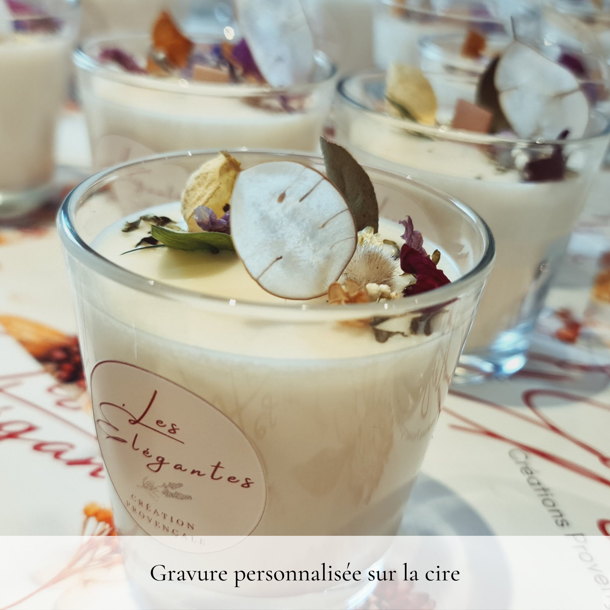 Bougie Parfumée Artisanale à Personnaliser Jasmin en Fleurs